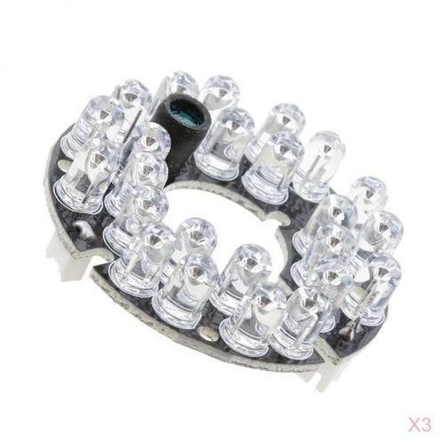3 Pieces Infrared 24 IR LED Board Module For  Camera Light