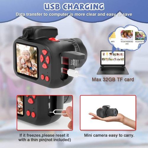 Kids Camera Best Birthday Festival Toys Gifts Video Digital Camera For Girls Boys 3 4 5 6 7 8 9 10 11 12 Year Old