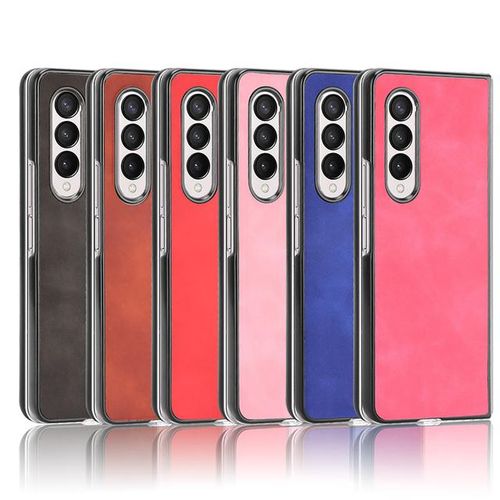 Skin Feel Brand New Mobile Phone Case Cloudy Skin Texture Leather Phone Case For Samsung Samsung Galaxy Z Fold3