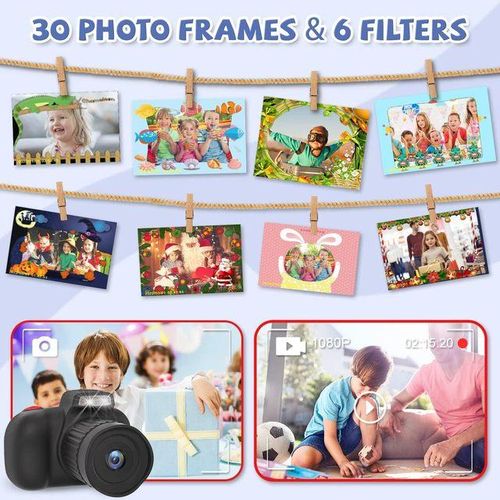 Kids Camera Best Birthday Festival Toys Gifts Video Digital Camera For Girls Boys 3 4 5 6 7 8 9 10 11 12 Year Old
