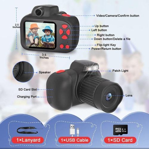Kids Camera Best Birthday Festival Toys Gifts Video Digital Camera For Girls Boys 3 4 5 6 7 8 9 10 11 12 Year Old