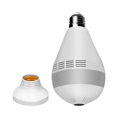 Wireless 360 Lamp Camera Bulb Motion Detector 2 Way Talk Panorama
