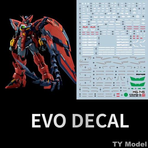 EVO Decal MG-145 for MG 1/100 EPYON EW Assembly Model Building Kits Fluorescent Water for Model Hobby DIY Tools