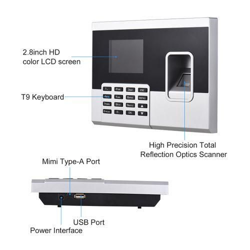 Fingerprint Password Attendance Machine Access Control Time