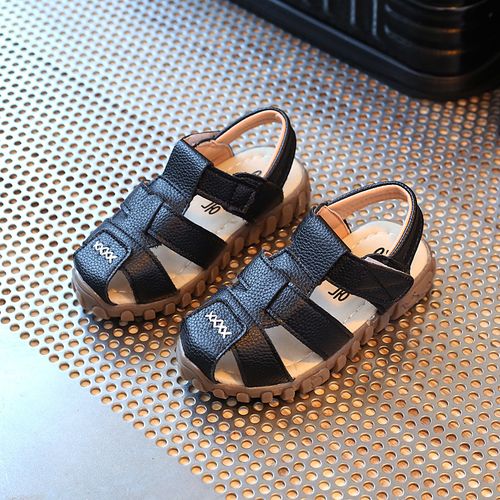 Unisex Baby Shoes Casual Soft Sole Sandals - Black