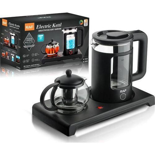 RAF 2 Liters Electric Kettle with Turkish Glass Teapot Brewing Kit