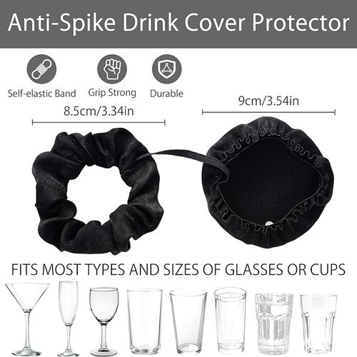 Hair Band With Drinks Cover Drink Protection For Party Club