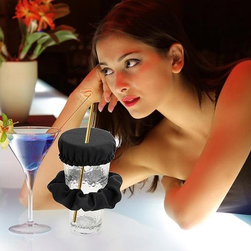 Hair Band With Drinks Cover Drink Protection For Party Club