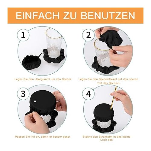 Hair Band With Drinks Cover Drink Protection For Party Club