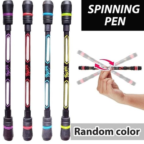 12PCS Spinner Toy Kids Antistress Spinning Pen Plastic Spiner Pen Stress Reliever Anti-slip Hand Spinner Stress Toy