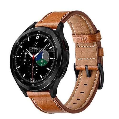 Leather Strap For Samsung Galaxy Watch 6 5 4 Pro 44mm 40mm Classic 47mm 43mm 46mm Bracelet Wacthband Replacement Cowhide Correa