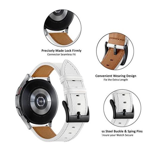 Leather Strap For Samsung Galaxy Watch 6 5 4 Pro 44mm 40mm Classic 47mm 43mm 46mm Bracelet Wacthband Replacement Cowhide Correa