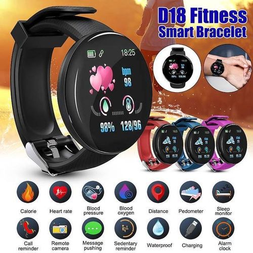 Bluetooth Round Smart Watch Ip67 Waterproof Fitness Tracker Band Smart Display Supports Android And Ios For Both Men And Women