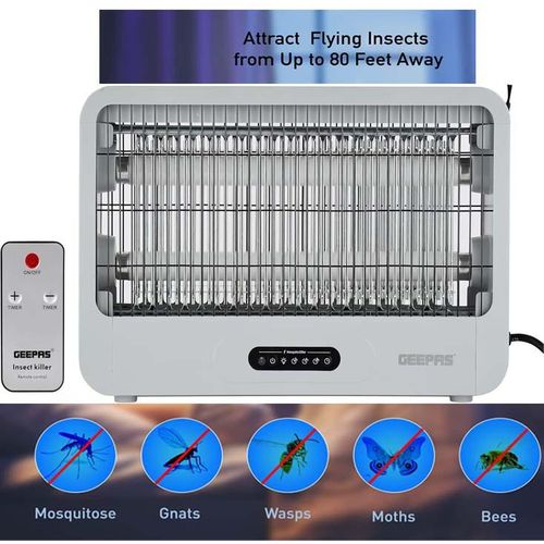 Geepas Mosquito killer with Remote control Front Rear double grid Low power consumption-Suitable For Home and office-Multi