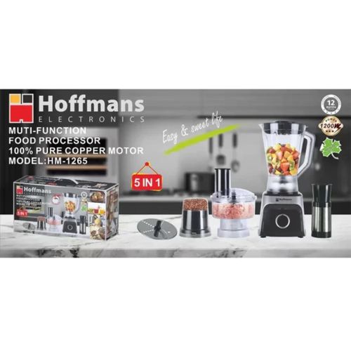Hoffmans 5 In 1 Multifunction Blender/Food Processor 1.8L