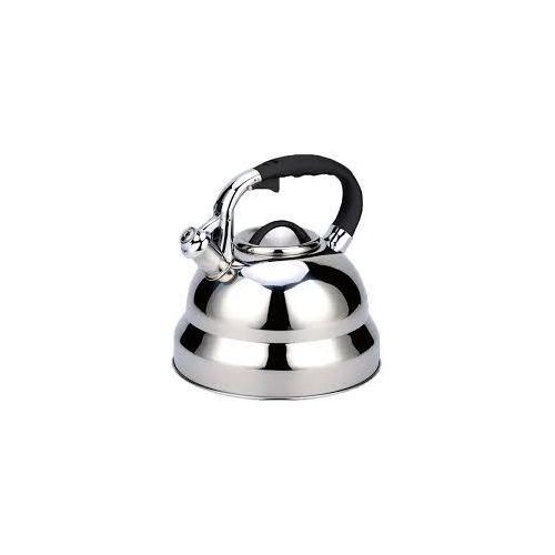 6 Litre Stove Top Whistling Kettle Stainless Steel Fast Boiling Pot Suitable for Stove Top Large Capacity Teapot for Camping Trips, Hiking, Cooking, Campsite Camping Kettle Induction Cooker Gas General - Silver