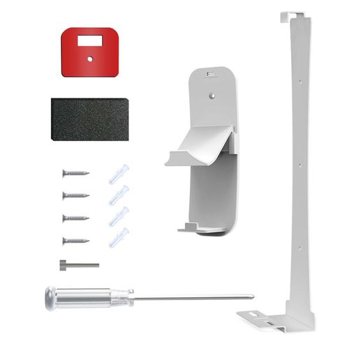 For PS5 Host Display Holder with Controller Headset Hook Wall Mount Kit Space Saving for PS5 Disc Version & Digital Edition