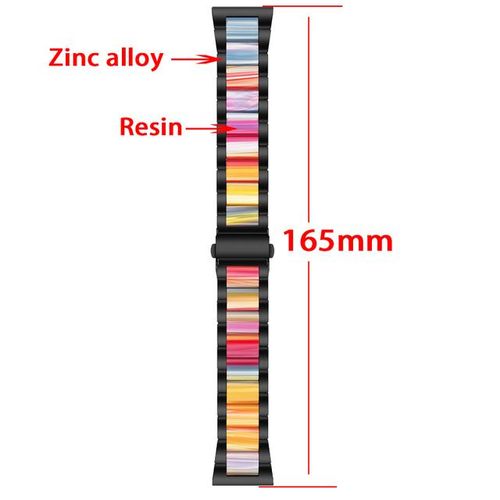 Steel Metal Zinc Alloy With Resin Strap For Watch Fit 2 Fit2 Bracelet Belt Band