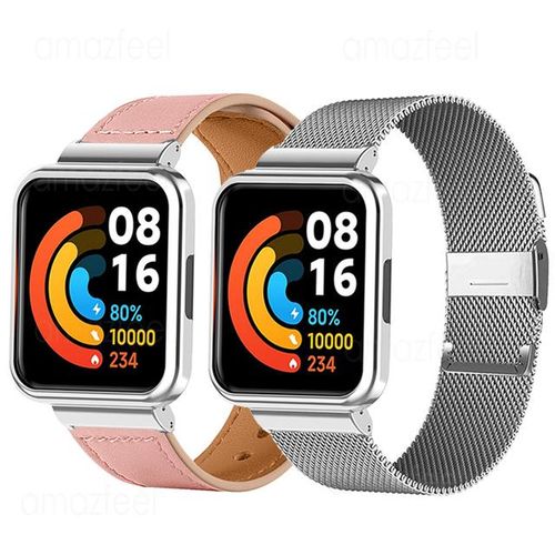 Stainless Steel Strap For Redmi Watch 3 2 Lite Genuine Bracelets Metal Wrist Band For Mi Watch Lite Belt Bumper Frame