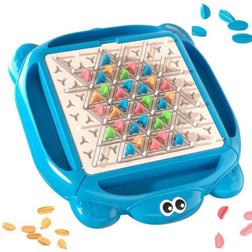 Triggle Game With Rubber Bands Toy Territory Capture Chain Chess Triangle Desktop Board Game Family Interactive Toy