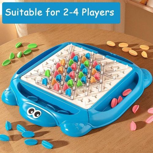 Triggle Game With Rubber Bands Toy Territory Capture Chain Chess Triangle Desktop Board Game Family Interactive Toy