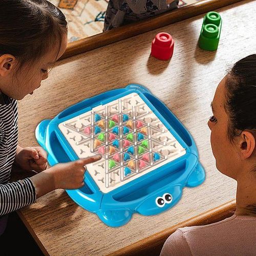 Triggle Game With Rubber Bands Toy Territory Capture Chain Chess Triangle Desktop Board Game Family Interactive Toy