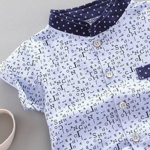 Boys Baby Clothes Children's Short Sleeve Pants Set
