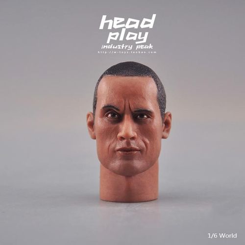 Headplay 1/6 Trend Asian Europe Sculpt Elijah Jordan Wood Dwayne Johnson Jacky Cheung for 12'' Body