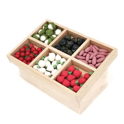 1 Pc Wooden 1:12 Scale Dollhouse Miniature Supermarket Shelves for Food Drink Display Cake Counter Showcase Cabinet
