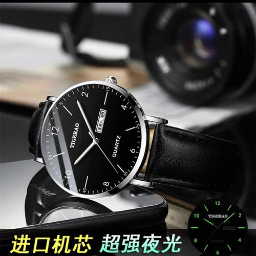 2022 new ultra-thin luminous fully automatic mechanical watch, calendar display, fashionable
