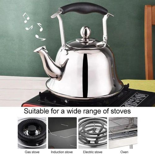 Kitchen Whistling Kettle - Silver-5 Liters