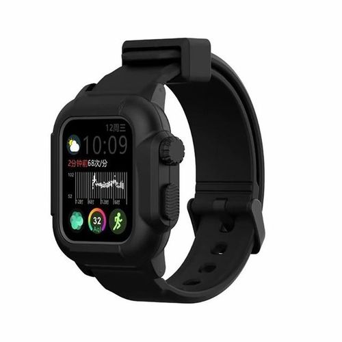 Ip68 Waterproof Case With Strap For Watch Series 6 Se 5 4 44mm 40mm Iwatch Series 1 2 3 42mm Smart Ring
