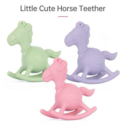 Silicone Baby Teether Rocking Horse Teether Teething Toys