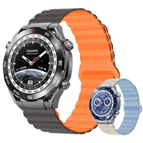 Magnetic Silicone Strap For Watch Ultimate Bracelet Replacement Wristband For Watch 4/4pro/gt2/gt 3 Pro 46mm/buds