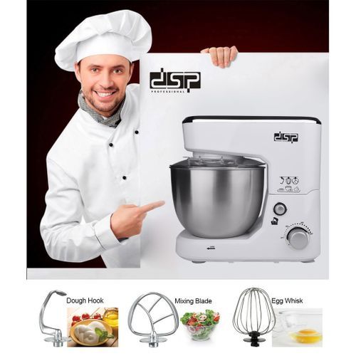 Dsp 5L DSP Blender Dough Hand/Stand Mixer Food Processor, White.