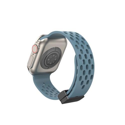 2023 Magnetic Buckle Strap Band For Watch Ultra 49 With Holes Liquid Silicone Loop Bracelet S3 4 5 6 7 8 Se 42 44 45 38