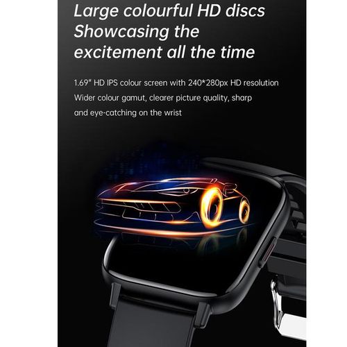 Smart Watches Women Smartwatch Men Blue Tooth Call Heart Rate Blood Pressure Oxygen Monitor Diy Dials Tracker 1.69 Inch Sleep