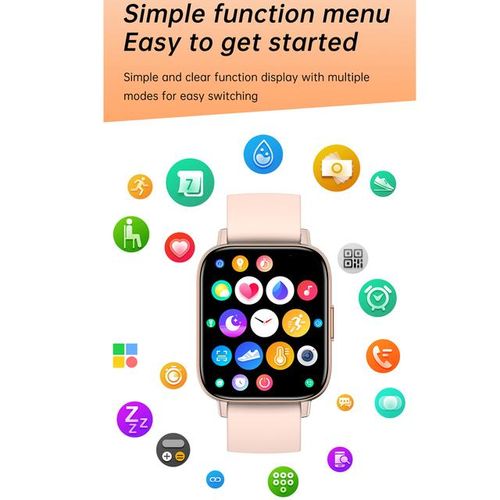 Smart Watches Women Smartwatch Men Blue Tooth Call Heart Rate Blood Pressure Oxygen Monitor Diy Dials Tracker 1.69 Inch Sleep