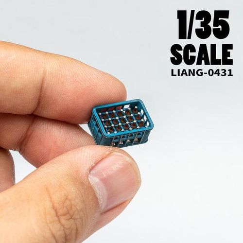 LIANG-0431/0432 Soda Bottle Crates Modern/WWII Assembly Model Scene Building Hobby DIY Accessories 1/35 1/48 1/72 Scale