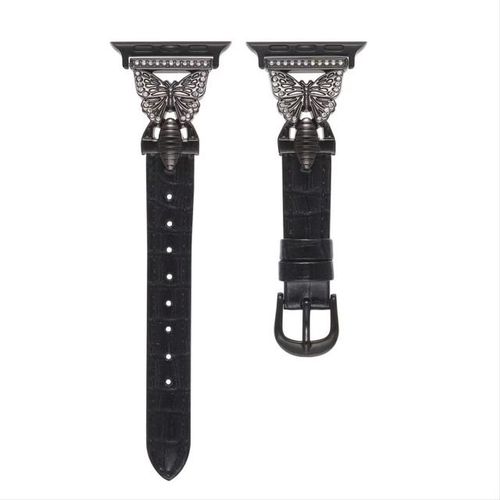 Fran-16c Applicable To Applewatch5/6/7/8/se Butterfly Jewelry Women's Metal Strap 38 40 41 42 44 45mm Strap