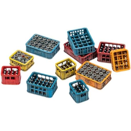LIANG-0431/0432 Soda Bottle Crates Modern/WWII Assembly Model Scene Building Hobby DIY Accessories 1/35 1/48 1/72 Scale