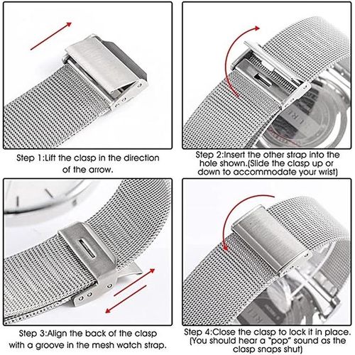 No Gaps Milanese Strap For Galaxy Watch 5 Pro 45mm/4 Classic 42mm 46mm Mesh Metal Bands For Galaxy Watch 5/4 40mm/44mm