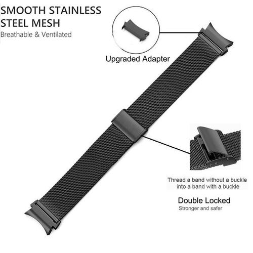 No Gaps Milanese Strap For Galaxy Watch 5 Pro 45mm/4 Classic 42mm 46mm Mesh Metal Bands For Galaxy Watch 5/4 40mm/44mm