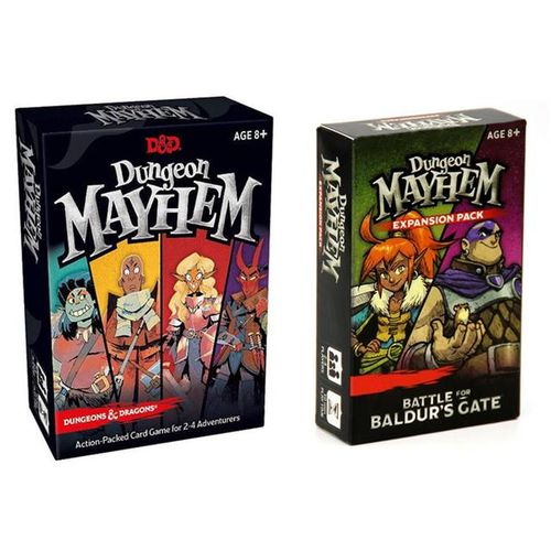 Dungeones Mayhem Dungeonsing Dragons Game120 Cards Toy Entertainment Party Family Friends Battle for Baldurs Gate Board