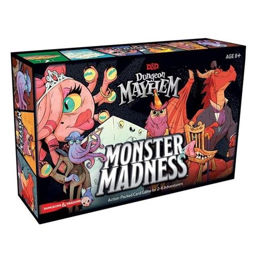 Dungeones Mayhem Dungeonsing Dragons Game120 Cards Toy Entertainment Party Family Friends Battle for Baldurs Gate Board