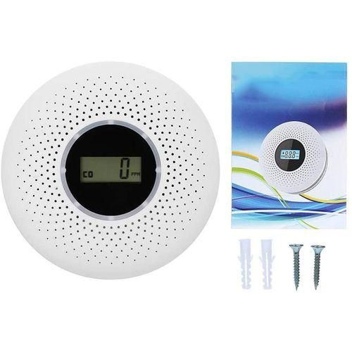 Carbon Monoxide and Smoke Combo Detector Battery Operated CO Alarm with LED Light Flashing Sound Warning NO5116