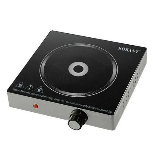 Sokany Single Burner Energy Saving Radiant Electric Countertop Infrared Cooker Induction Stove- Grey