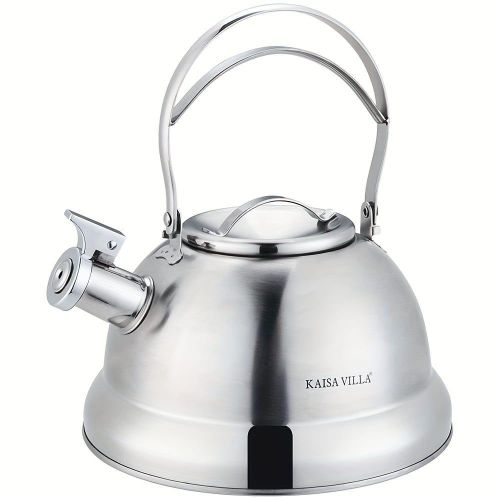 Stainless Steel Whistling Kettle That Alerts You When Tea Is Ready Design May Vary- Multicolor