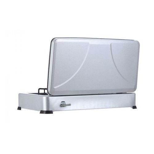 Winningstar 2 Burner Gas Cooking Stove With Lid With Automatic Ignition-Grey.