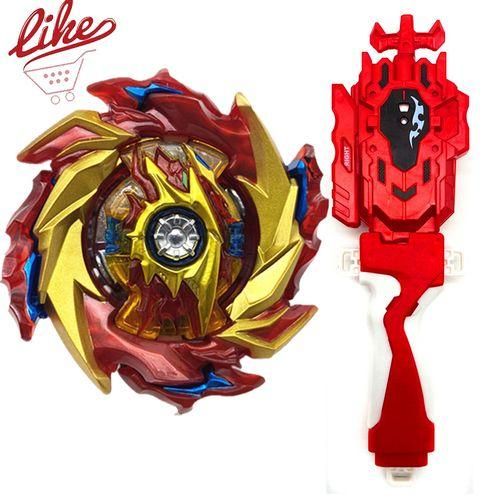 Laike Beyblad  Burst Superking Flame B-174 Limit Break DX Set B174 Nning Top With Launcher Handle Set Toys For Children-Red LR String Set